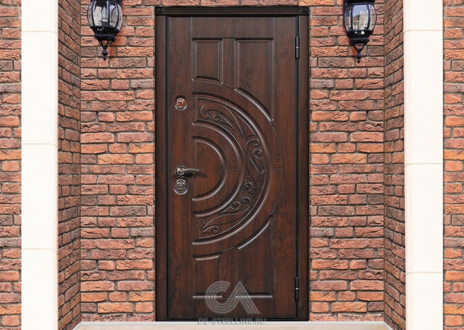 Входная дверь Луна для дома и квартиры, вид в интерьере