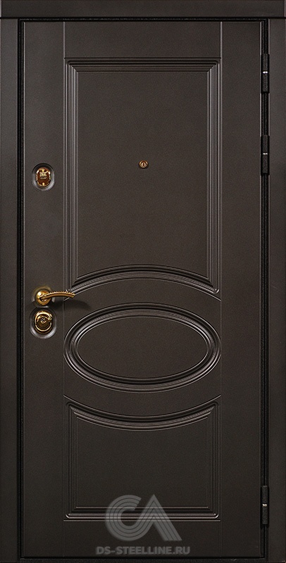 Металлическая дверь Дублин для квартиры, вид снаружи