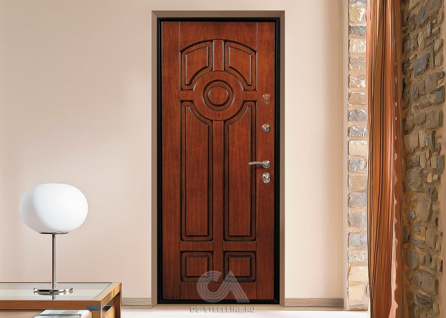 Входная дверь Талисман вуд для дома и квартиры, вид в интерьере