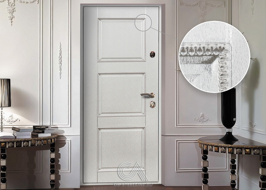 Металлическая дверь Альба для квартиры, вид в интерьере