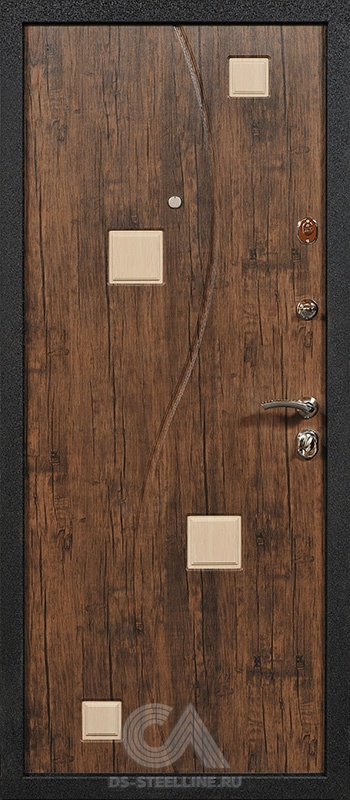 Металлическая дверь Тетра для квартиры, вид изнутри