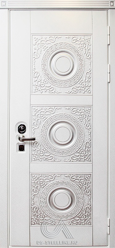 Металлическая дверь Богема для квартиры, вид снаружи
