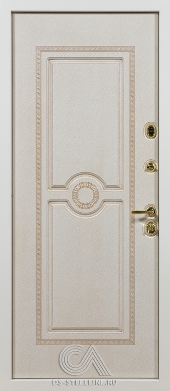 Металлическая дверь Версаче для квартиры, вид изнутри